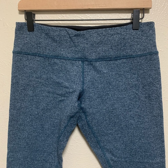 Lululemon teal gray herringbone leggings - Picture 3 of 7